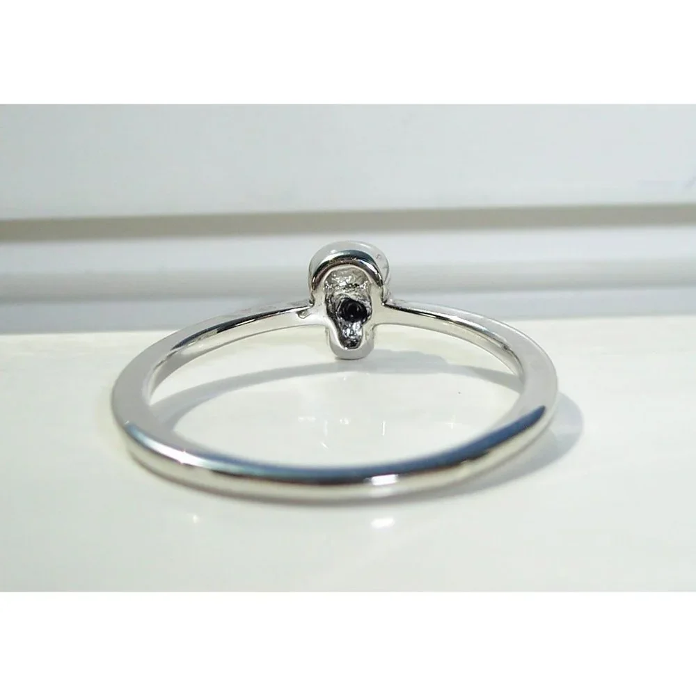 925 STERLING SILVER Dainty Phantom Skull Ring Goth Punk - Picture 8 of 14